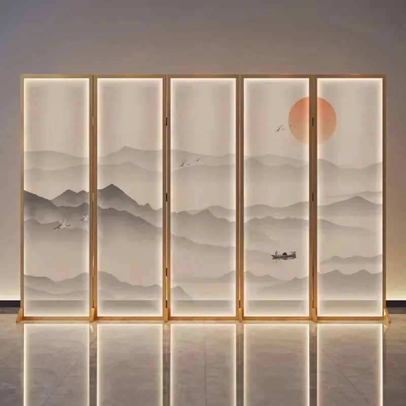 Schermo in acciaio inossidabile nuova divisoria in stile cinese hotel soggiorno ingresso decorazione divisoria per la casa
