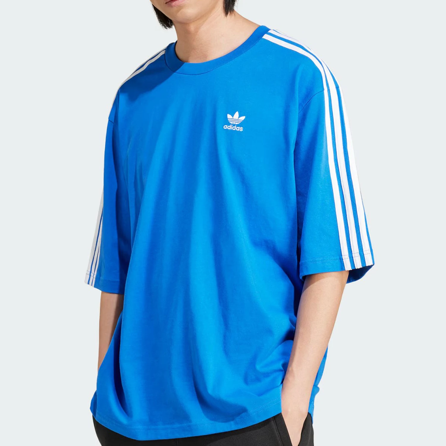 

Adidas Official Authentic Three Stripes Men's Comfortable Breathable Sports Casual Short Sleeve IZ2481