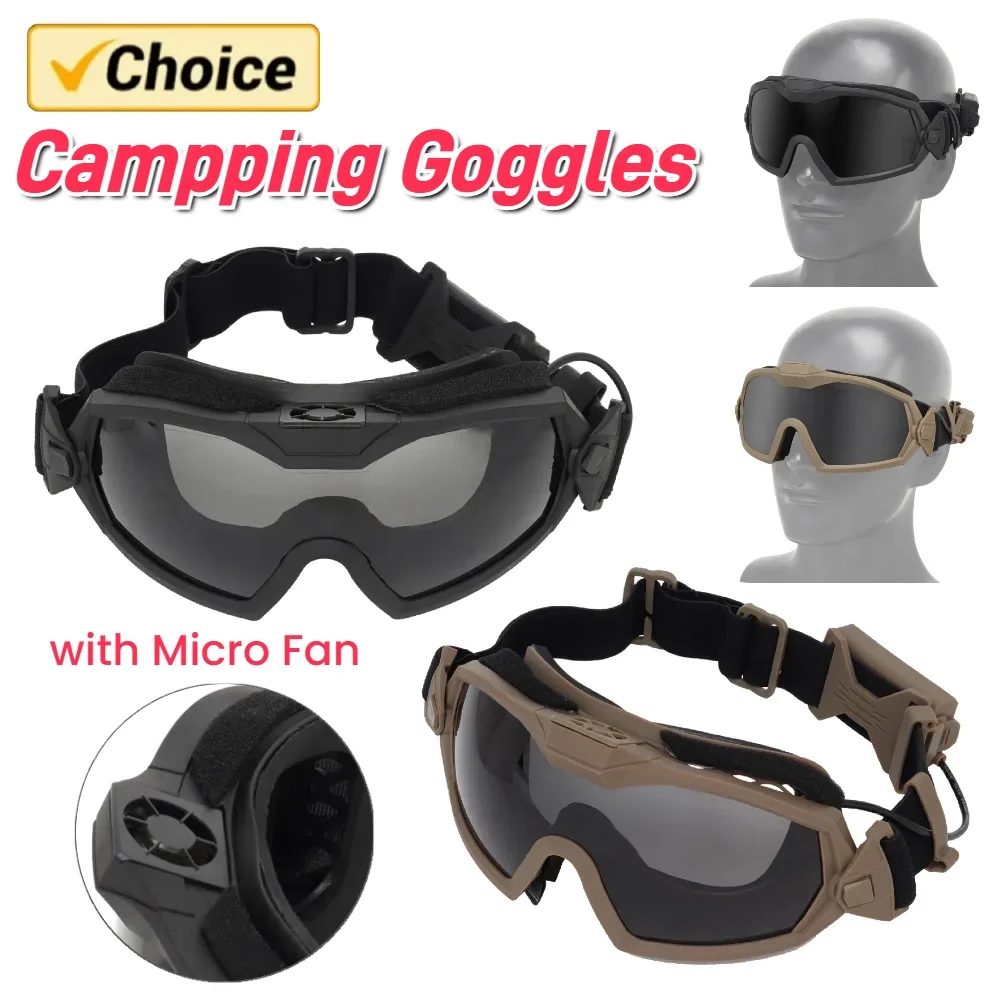 

Очки с защитой от запотевания и микро-вентилятором для страйкбола и пейнтбола, устойчивые к царапинам, для защиты глаз, для охоты на открытом воздухе, спортивные защитные очки