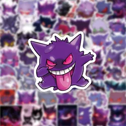 귀여운 포켓몬 Gengar 스티커 DIY 오토바이 휴대폰 스케이트보드 노트북 PVC 방수 어린이 장난감, 그래피티 만화 데칼, 10 개, 30 개, 50 개