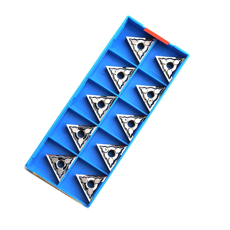 10 buah TNMG160402 Inserts HA HA H01 sisipan karbida CNC mesin bubut eksternal pemotong alat TNMG pisau untuk aluminium