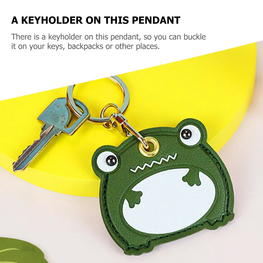 

Cartoon Keychain PU Access Card Cover Key Ring Practical Bag Pendant Entrance Guard Card Protector Accessories