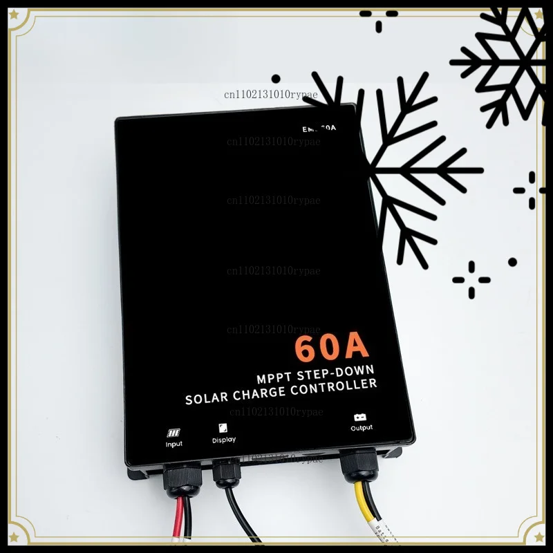 Adjustable 60A PV energy storage solar charge controller with an output voltage ranging from 10 to 60V