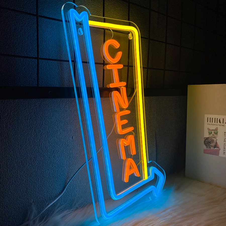 Kino-Neonschild für Wanddekora – Home Cinema Wall Lights Bewertung und Preis