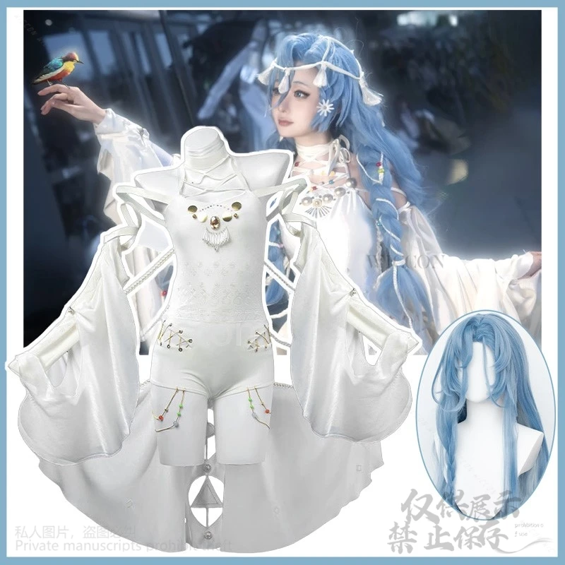 Anime Game Reverse:1999 Cosplay Thirty-Seven Costume New Skin Down In The Grotto Wig White Jumpsuits Lolita For Girls Customized