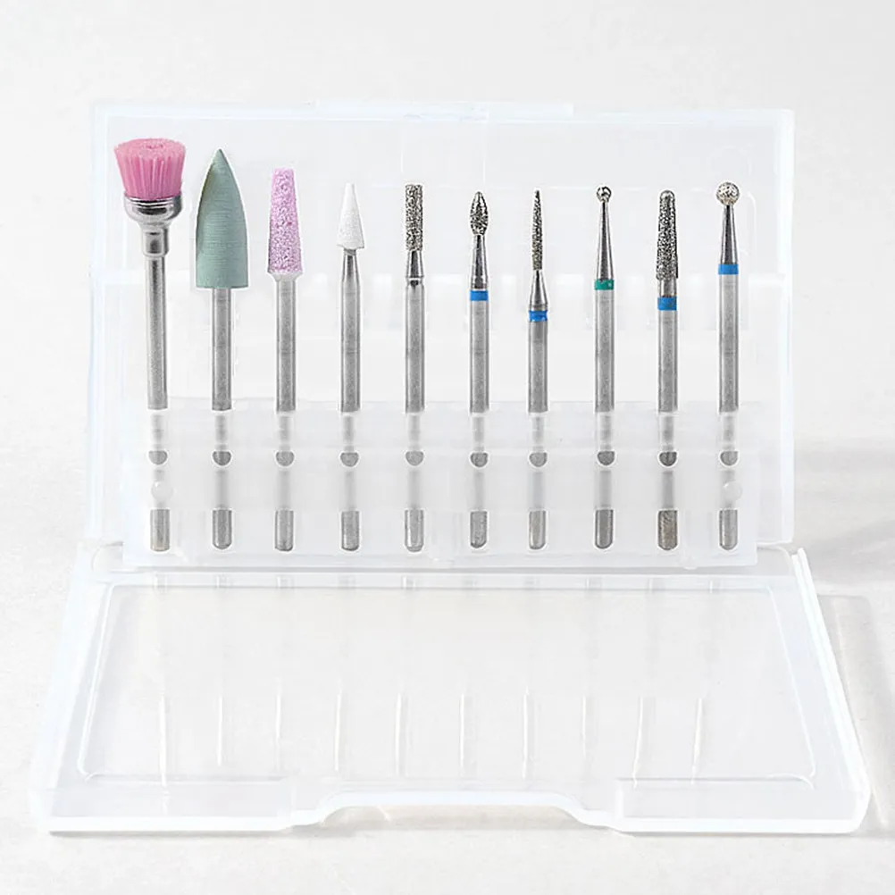 

Tungsten Steel Alloy Nail Grinding Drill Bit Set for Electric Nail Polisher Machine Professional Manicure Pedicure Tool Kit