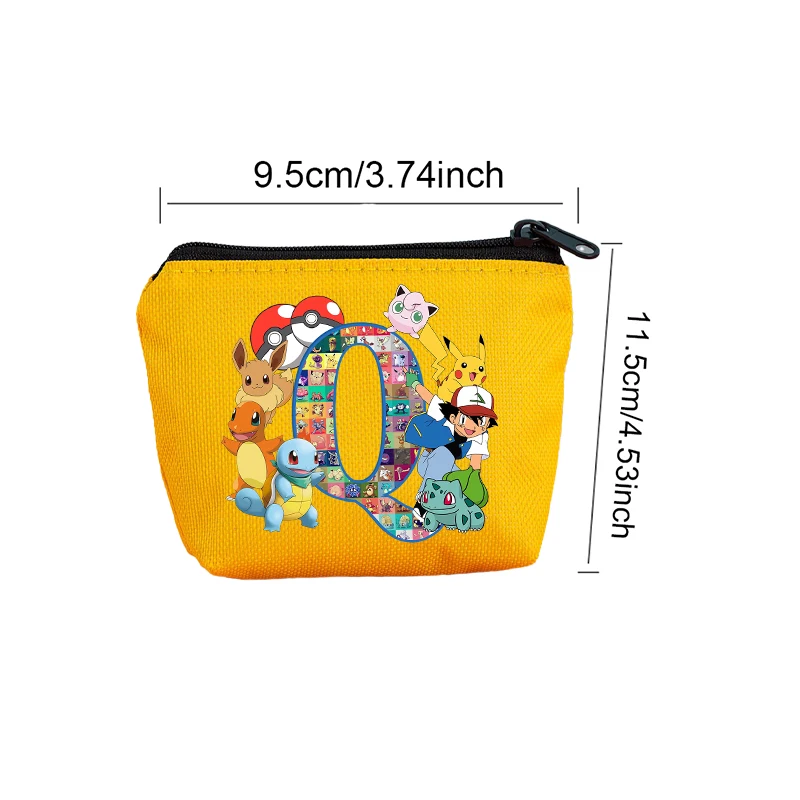 Portamonete Pokemon Pikachu per ragazzi e ragazze Anime Cartoon Portachiavi Porta carte Portafoglio carino Bambini Kawaii Mini Pouch Pochette per bambini