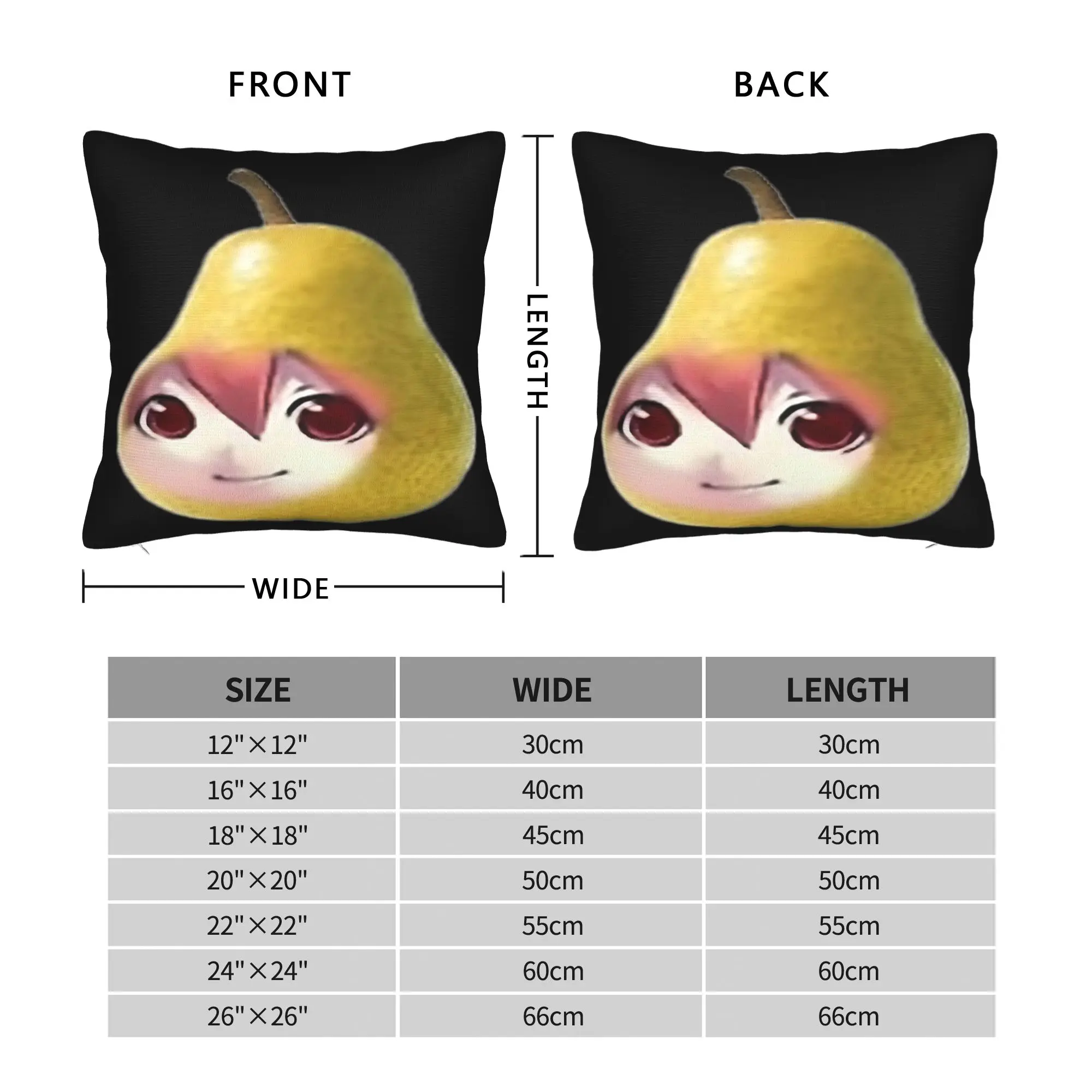 Pearto Kasane Teto Pillowcases  Fashion Pillow Case For Living Room Chair Graphic Pillow Cover