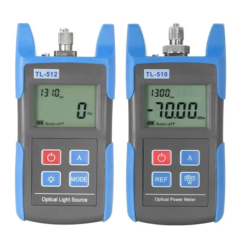 Fiber Optic Power Meter TL510 -70 + 10Dbm & Light Source TL512 Optical Multimeter Fiber Equipment Tools OPM OLS FTTH