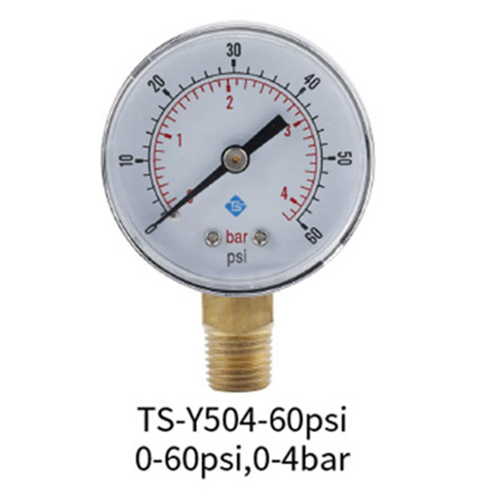 Medidor de pressão radial TS Y504, exibição clara precisa, fácil de instalar, ferramenta perfeita para qualquer aplicação