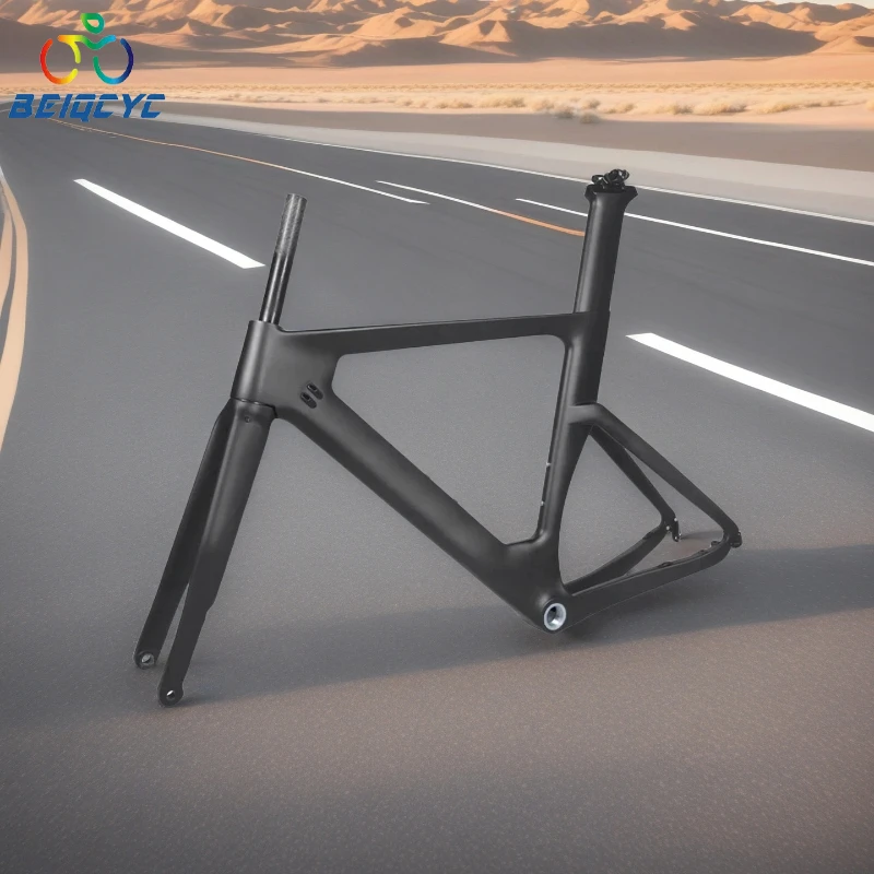 

Карбоновая рама шоссейного велосипеда, карбоновая рама для гоночного велосипеда di2, дисковый тормоз с плоским креплением 700x32C, сквозная ось 142*12 мм, дорожная рама