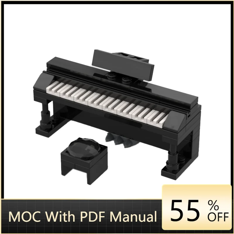 

41 PCS MOC Creative Furniture Modular Digital Piano Model Architecture Building Block Diy Kids Assembly Brick Toy Christmas Gift