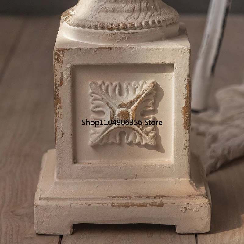 for Frenchaccessible luxury carved solid wood small coffee table b&b wedding decoration retro round table old ins style sofa