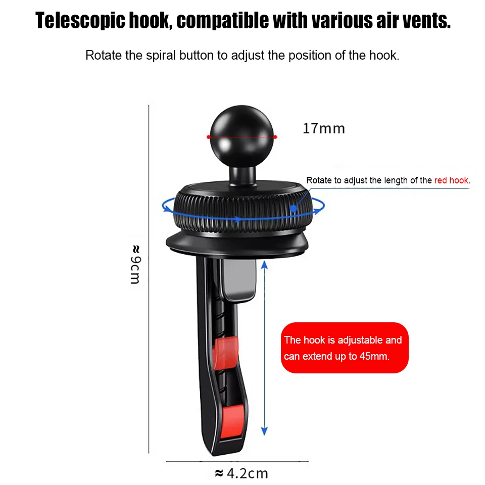 Universal 4-13 inch Tablet Holder 360° Rotating Car Air Vent Mount Holder Stand For Ipad Pro Samsung Huawei Tablet Phone Gps Etc