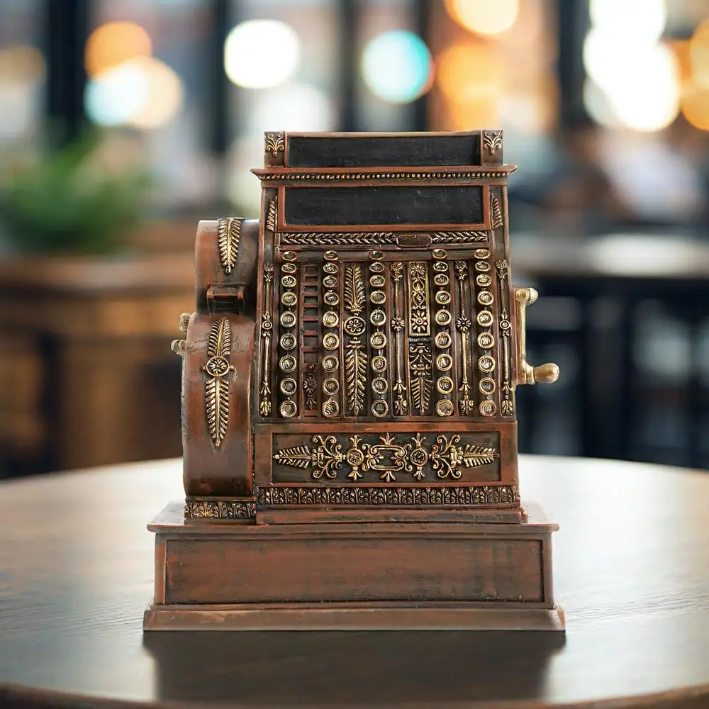 

Retro Typewriter Desktop Ornament Resin American style European Home Decoration for Study Curio Cabinet Bedroom Living Room