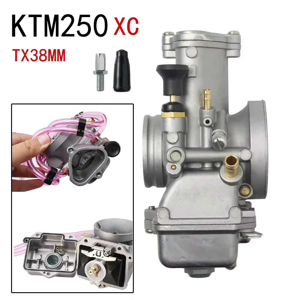 MIKUNI TX38 TX40 38MM 40MM Motorcycle Carburetor  2T Stroke Engine Motocross 200-350cc For KTM 250 XC 2017 Moto