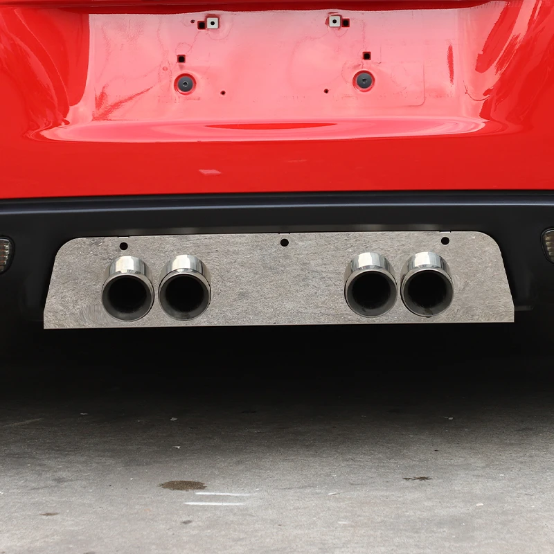 For Chevrolet Corvette C6 2005-2013 Stainless Steel Car Exhaust Pipe Protective Baffle Cover Decorative Modification Accessories