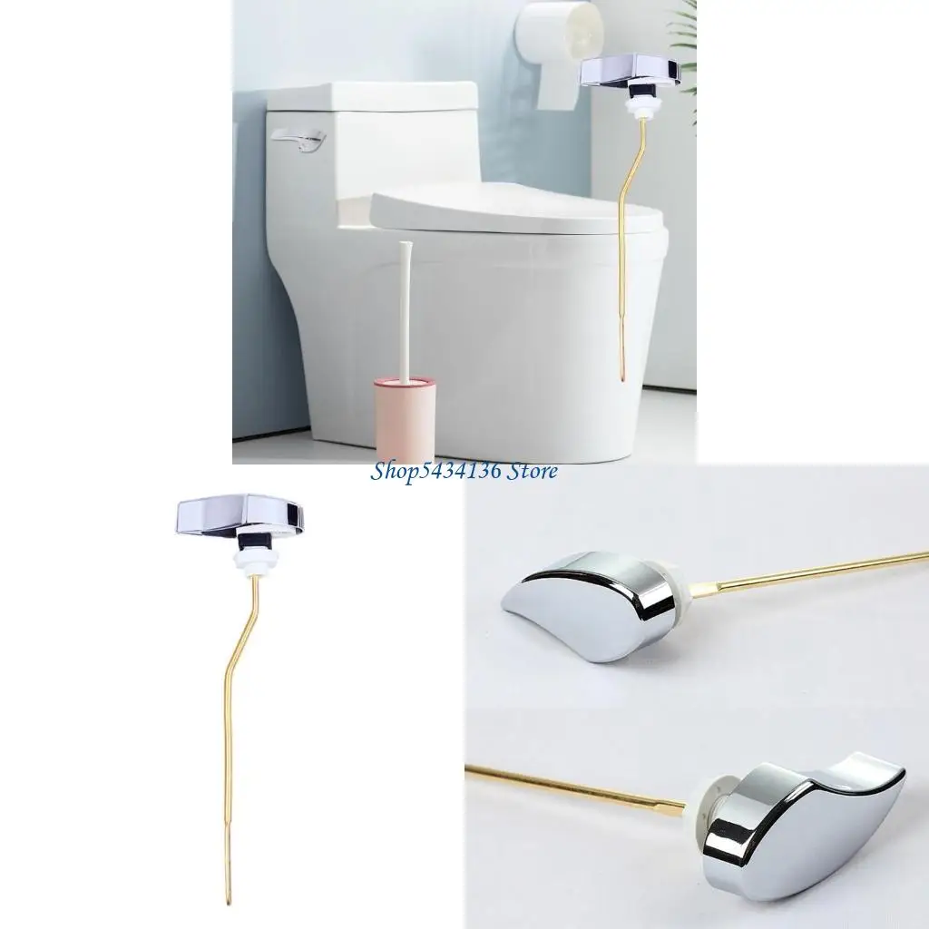 

H7ED Metal Toilet Handle Replacement Quick Install Toilet Flush Levers Simple Installs