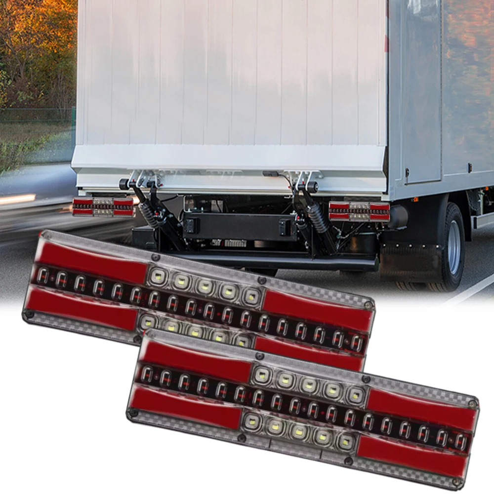 LED 12-24V Truck Trailers Tail Light Brake Light for Trucks Car Turn Signal Indicator Trailer Rear Light Brake Stop Reverse Lamp