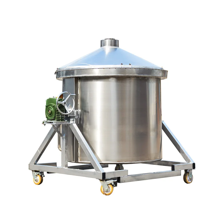 

Stainless steel Baijiu brewing, steamer, still, retort, firewood
