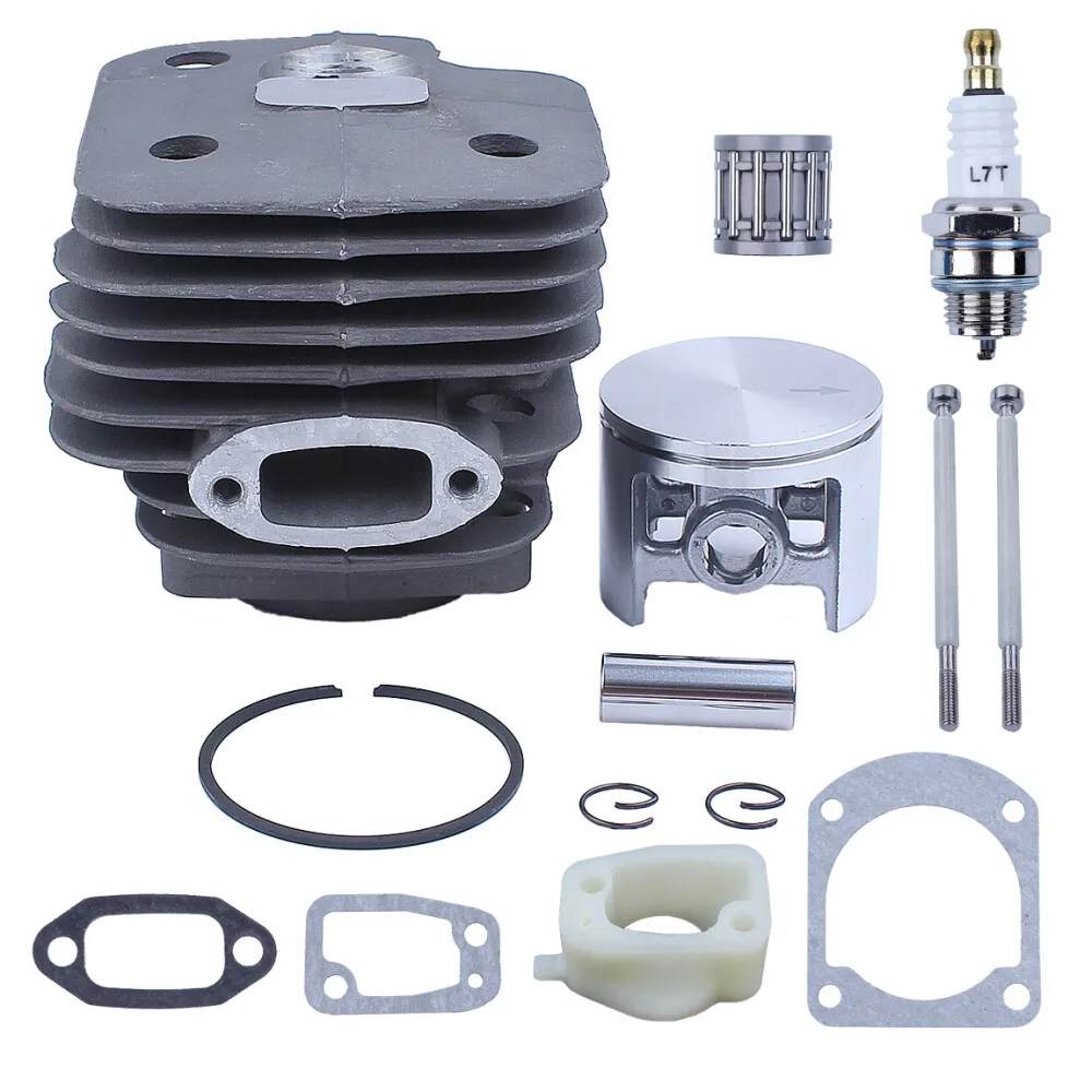 Bore 52mm Cylinder Piston Kit Muffler Gasket For Jonsered 630 630 Super Chainsaw