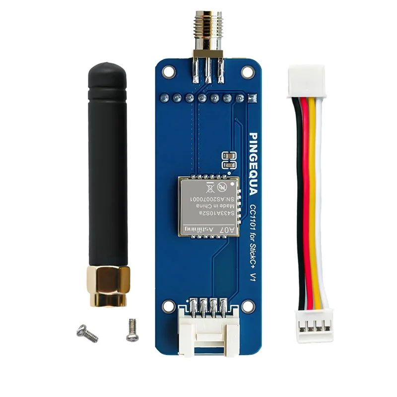 

Модуль ABSQ-CC1101 (S433A10S2A) для M5stack Stickcplus 1.1 и 2, поддерживает CC1101 433 МГц, прошивку Брюса, расширение Sniffer Sub-Ghz