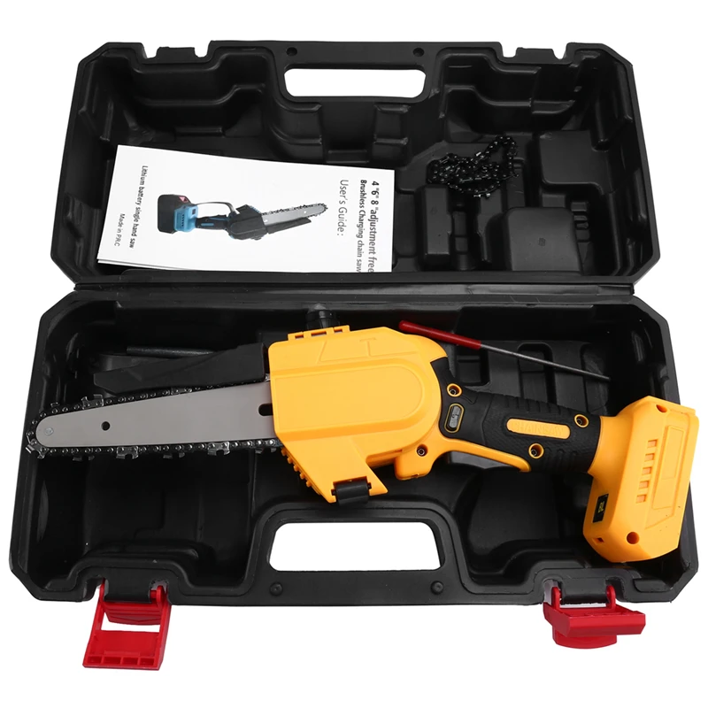 AS94 6Inch Brushless Chainsaw For Dewalt 18/20V Battery Cordless Electric Chain Saw Woodworking Cutter Pruning Power Tools