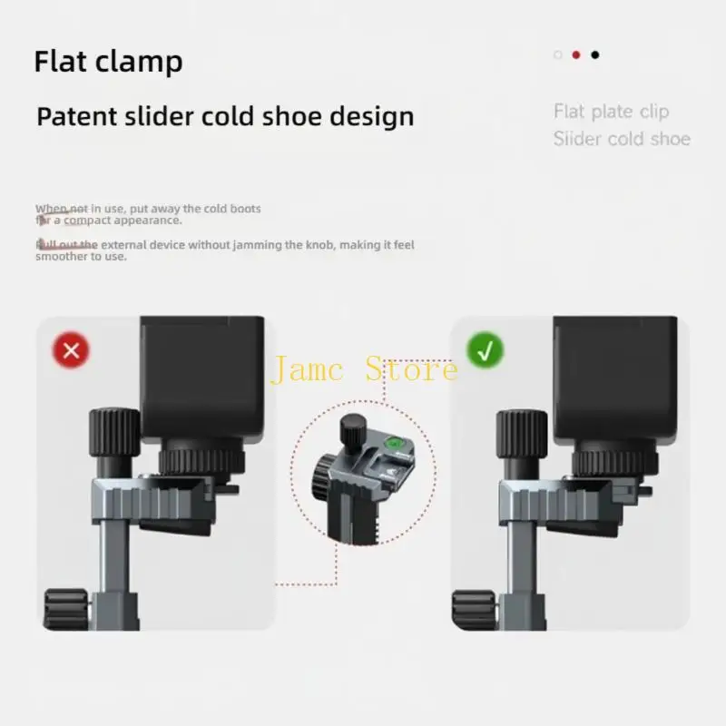 LX0B Đa Năng Hợp Kim Nhôm Kẹp Chân Máy Bộ Điều Hợp Cho Điện Thoại 4.7-17.3 Inch Máy Tính Bảng Đa Năng Gắn