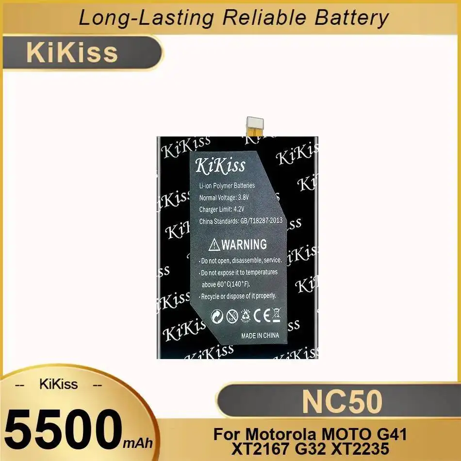 

High Capacity Mobile Phone Battery For Motorola Moto G41 XT2167 G32 XT2235 5500Mah Lightweight NC50