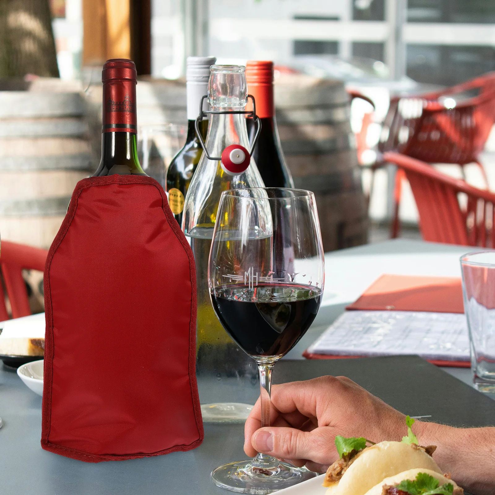 

Sleeve Red Wine Ice Pack Insulation for Bottle Nylon Chilly Protector