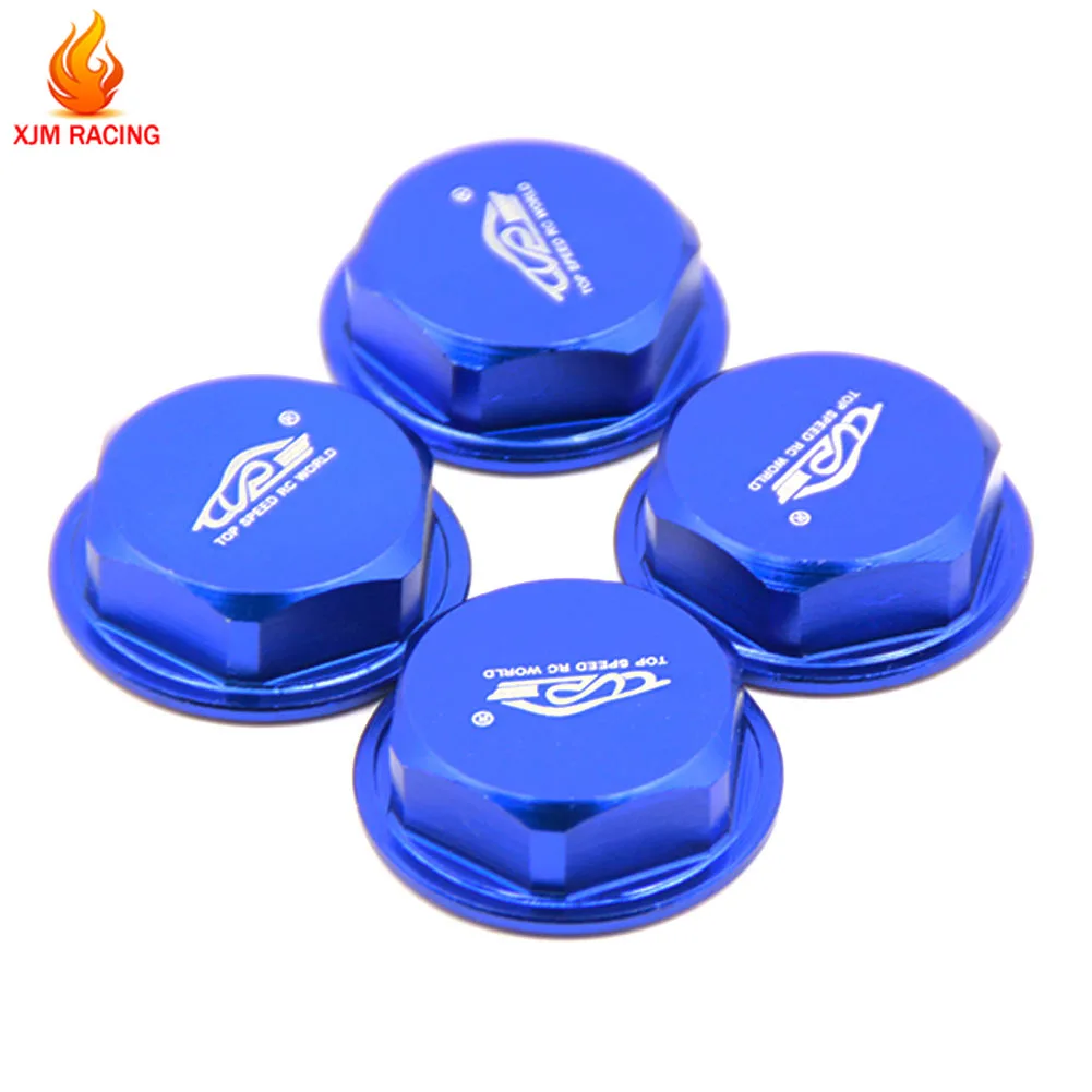 Aluminum Wheel Hub Nut 4PCS/SET for 1/5 Losi 5ive T Rovan LT King Motor X2 HPI ROFUN BAJA 5B 5T 5SC SS Buggy RC CAR GAS PARTS