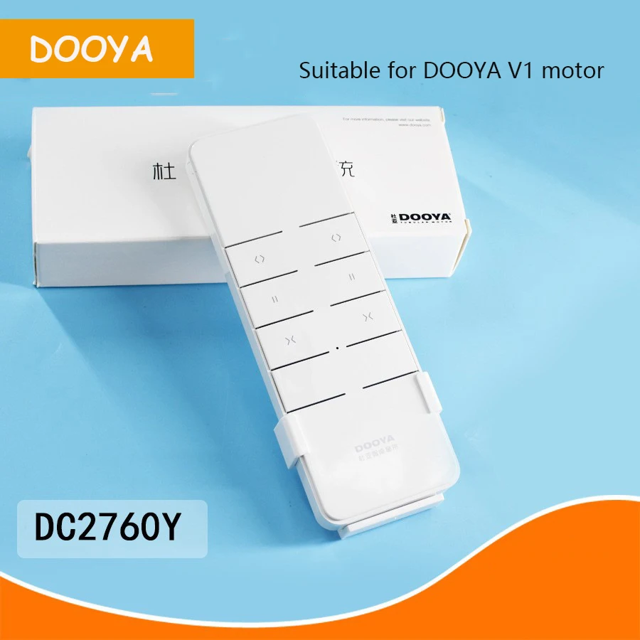 DOOYA-V1標準の電気カーテン,リモートコントロール,インテリジェントホームコントローラー,デュアルチャンネル,ワイヤレス,dc2760y