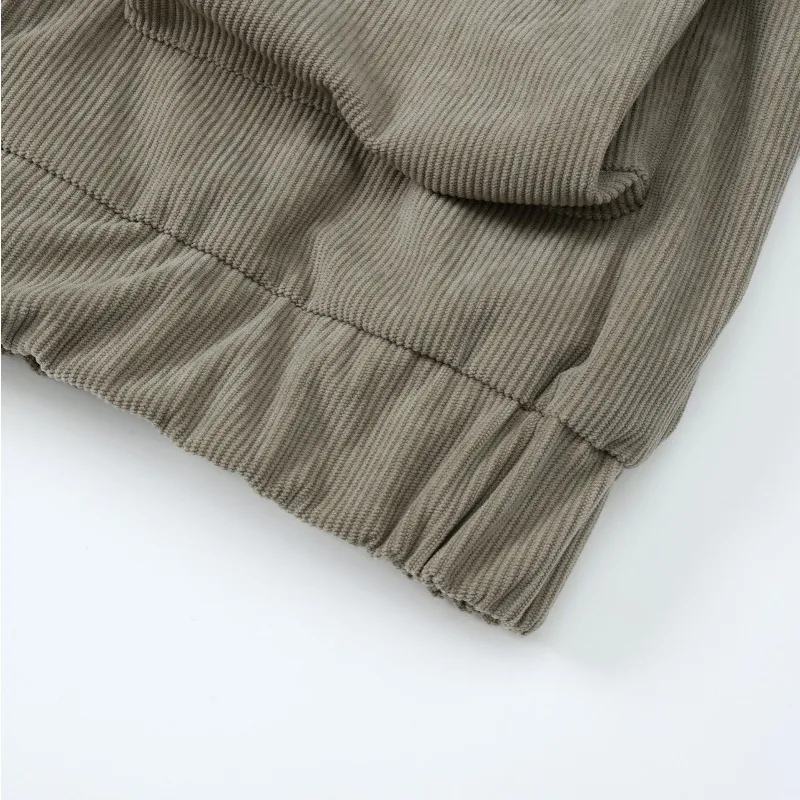 Fall 2024 New American Street Fashion Corduroy Three-Dimensional Pocket Jacket for Men