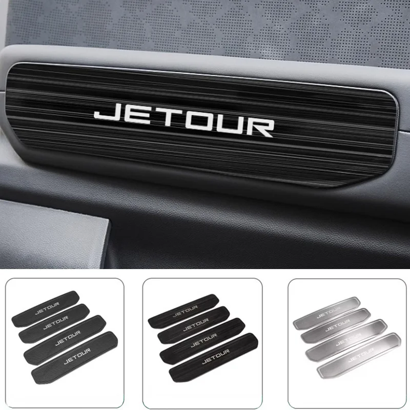 

Chery Jetour Traveller 2023 2024 Jetour T2 Car stainless Steel Inner Door Handle Panel Decorative Cover Modified Accessories