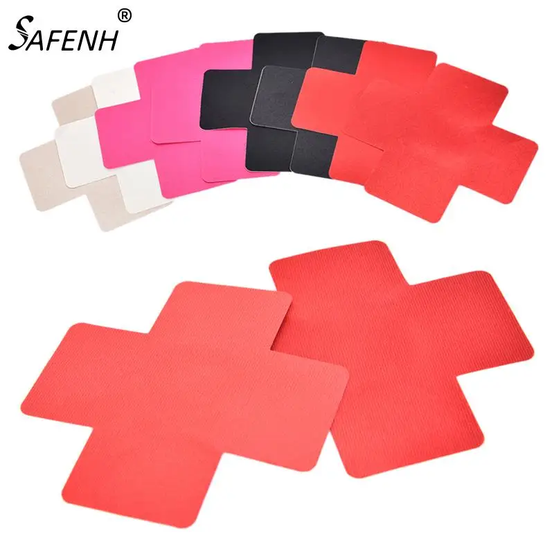 

Sxey Women Adhesive Nipple Covers Petals Breast and Sticker Cross Shape Emptied Chest Petal 1 Pair