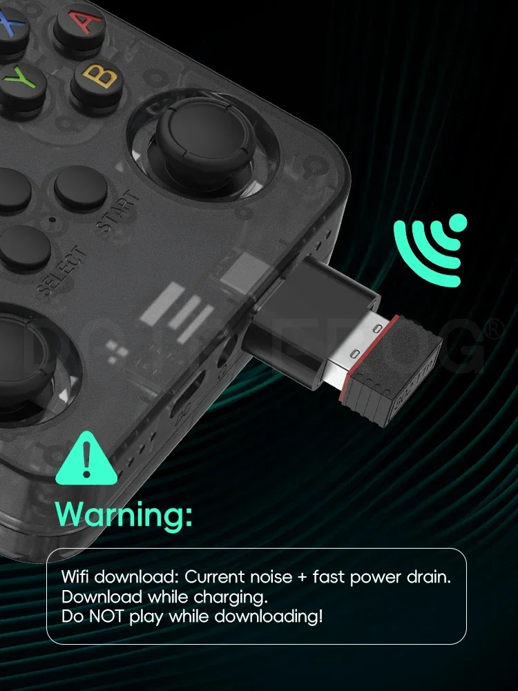 WiFi Adapter Kit for R36S / R36H / R36 / R36PLUS Handheld, Type-C OTG Adapter + USB WiFi Dongle, For ArkOS