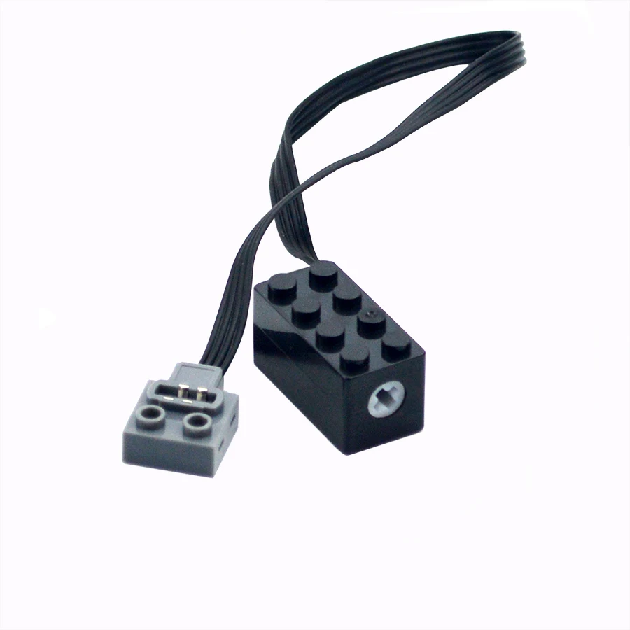 MOC Bricks Techical Power Functions Axle With Hole Micro Motors Compatible Building Blocks Cars Assemble Parts Model Motor Toys view 3