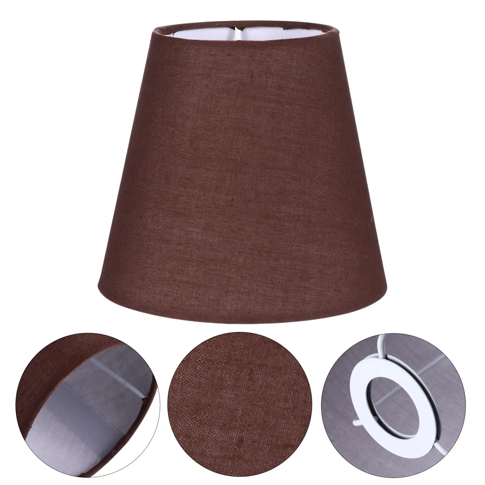 1Pcs Cloth Lampshade Premium Soft Fabric Lamp Cover Creates Diffuse Warm Atmosphere Bedroom Living Room Lamp Shade Replacement