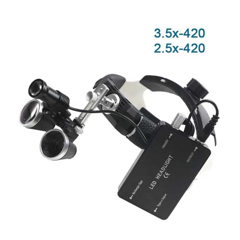 

Dental Loupe Magnifier Headband Dental Loupes 2.5X/3.5X Magnifying Glasses