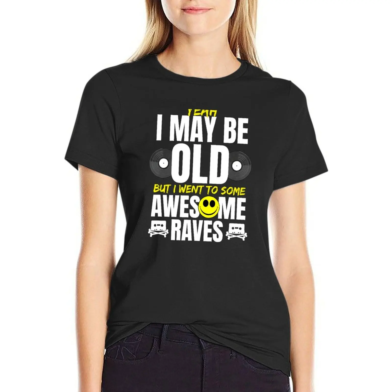 

Old School Raver Culture Raving dance EDM Rave Mom Dad Gift T-Shirt quick drying new edition heavyweights t shirt for Women