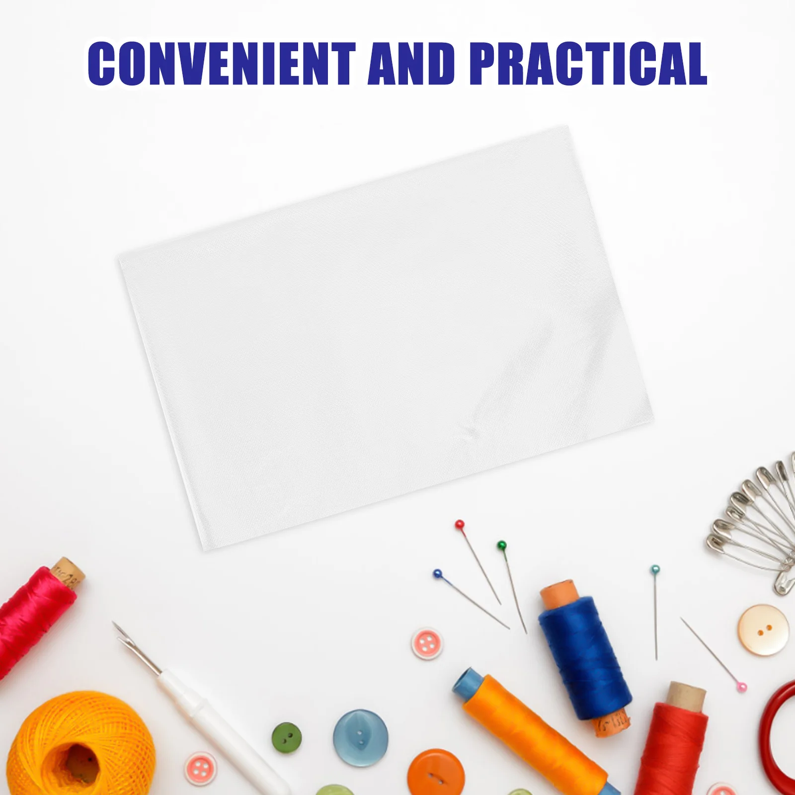 

100Pcs Water Soluble Embroidery Stabilizer Transparent Away Embroidery Film Dissolvable Backing Topping for Machine