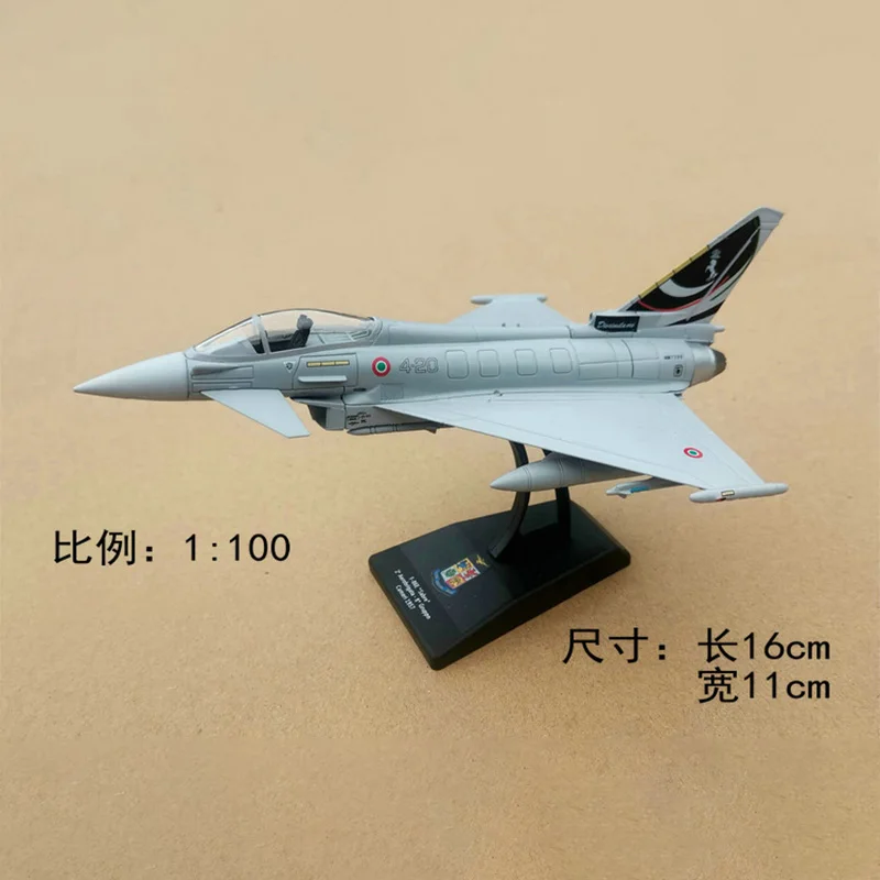 

1:100 Scale EF2000 Typhoon Fighter F-104 Fighter Military Helicopter Alloy Aircraft Simulation Model Decoration Collectible Gift