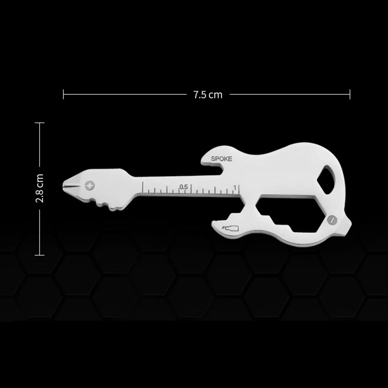 Multifunctional Keychain Multitool Gadgets Pocket Stainless Steel Tool Card Guitar Bear Tiger Optional Outdoor Camping Multitool