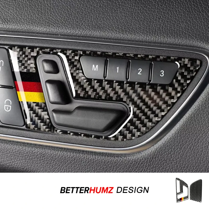 Für Mercedes Benz Klasse A CLA C117 GLA W176 X156 Carbon Faser Sitz Einstellen Panel Trim Aufkleber Auto Innen Tuning Zubehör