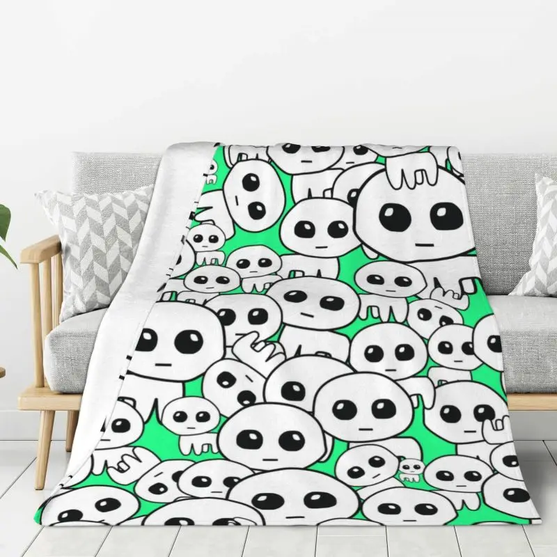 

Custom Yippee Tbh Creature Autism Blankets Warm Flannel Throw Blanket for Home Bedroom Sofa