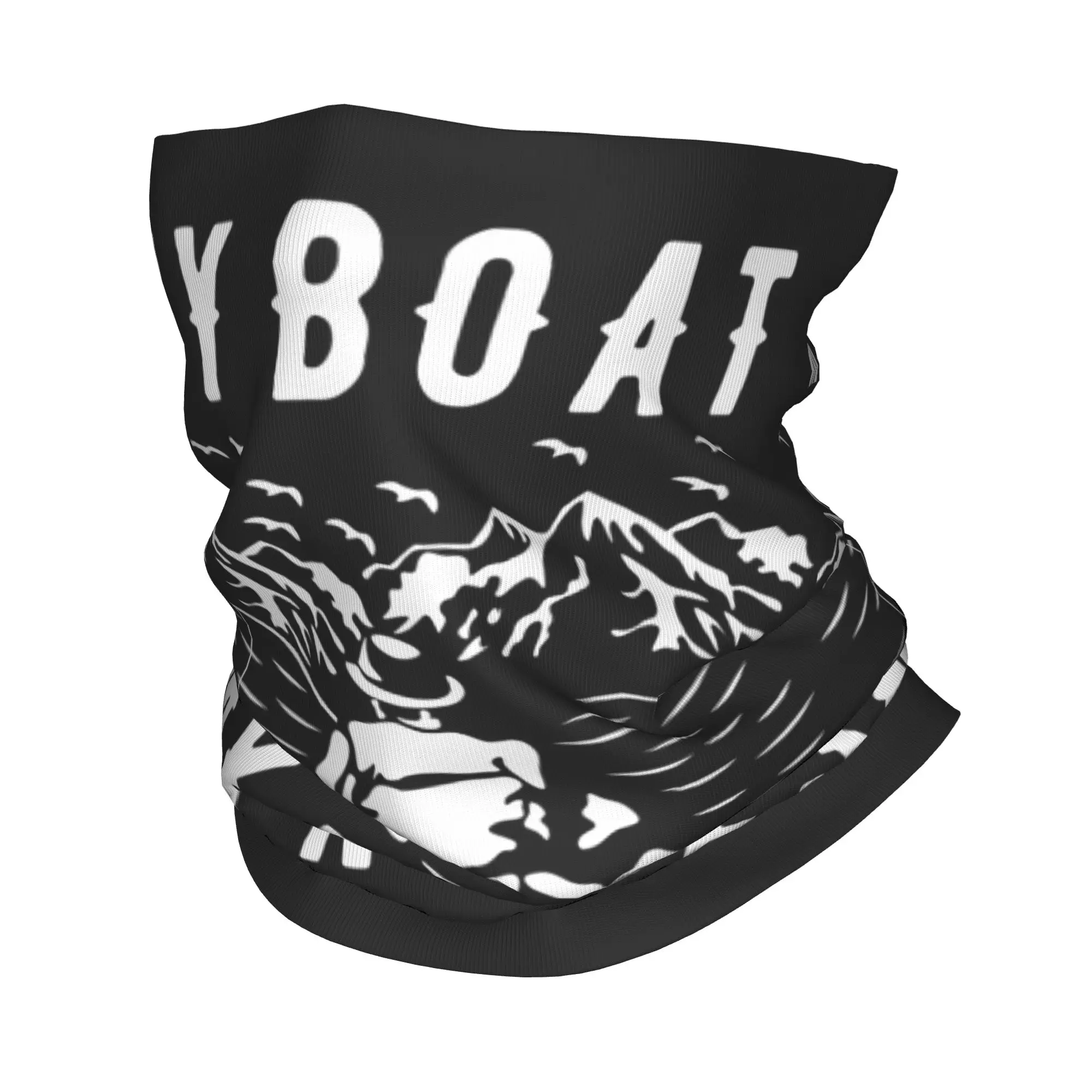 

Custom Funny Fishing Bandana Neck Gaiter for Ski Running Men Women Wrap Scarf Fisherman Balaclava Warmer