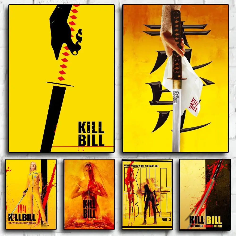 Classic Movie K-Kill Bill Poster Trendy Wall Art Aesthetic Room Decor Print Living Room Bedroom Home Decoration