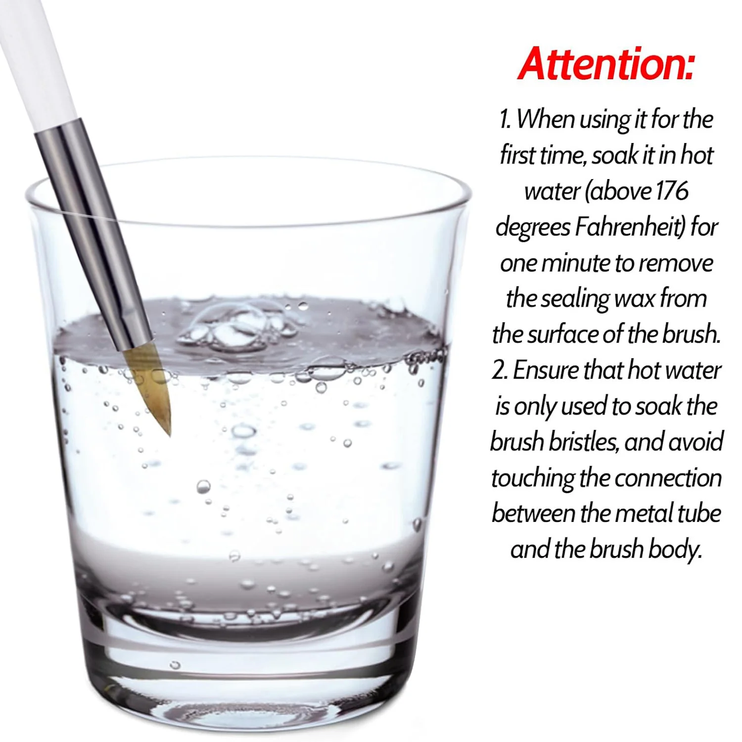 Zestaw 4 wysokiej klasy pędzli do zdobienia paznokci, do proszków akrylowych i przedłużania paznokci, z czarno-białymi uchwytami, dla początkujących i profesjonalistów.