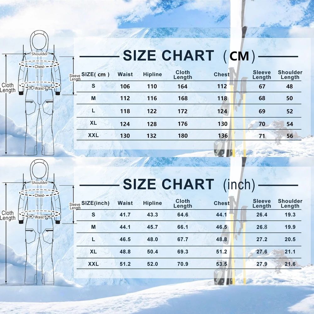ชุดจั๊มสูทสกีสำหรับผู้ชาย GSOU SNOW ชุดทำงานกันหนาวแบบชิ้นเดียว เสื้อแจ็คเก็ตและกางเกง ชุดกันหนาวสำหรับเล่นกีฬาในหิมะ กันน้ำ