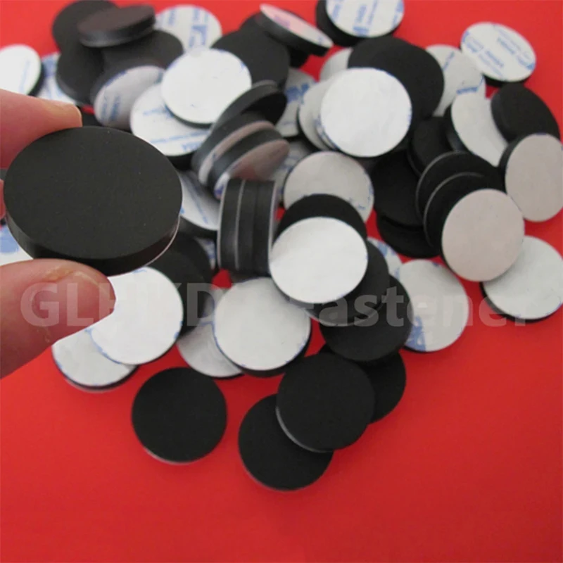 Ø 4.5mm - 17mm Round Self Adhesive Backing Silicone Rubber Furniture Pads Cabinet Feet Leg Cushion Spacer Non-slip Floor Protect